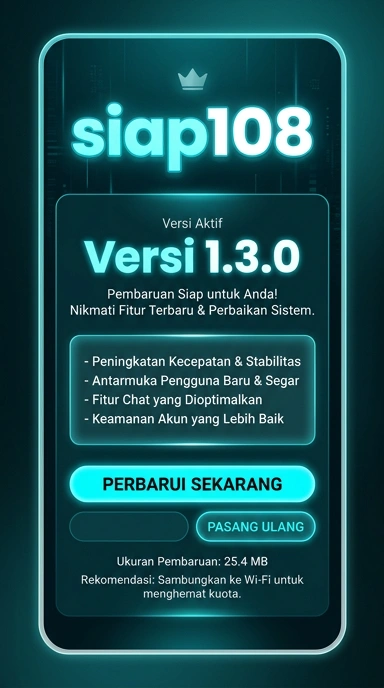 Tampilan riwayat versi siap108